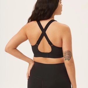 Girlfriend collective | Simone high support bra | small | black